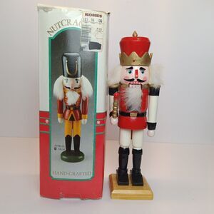 Vtg Santa's World Old World Wooden Hand~Crafted Nutcracker Appox. 10" Tall